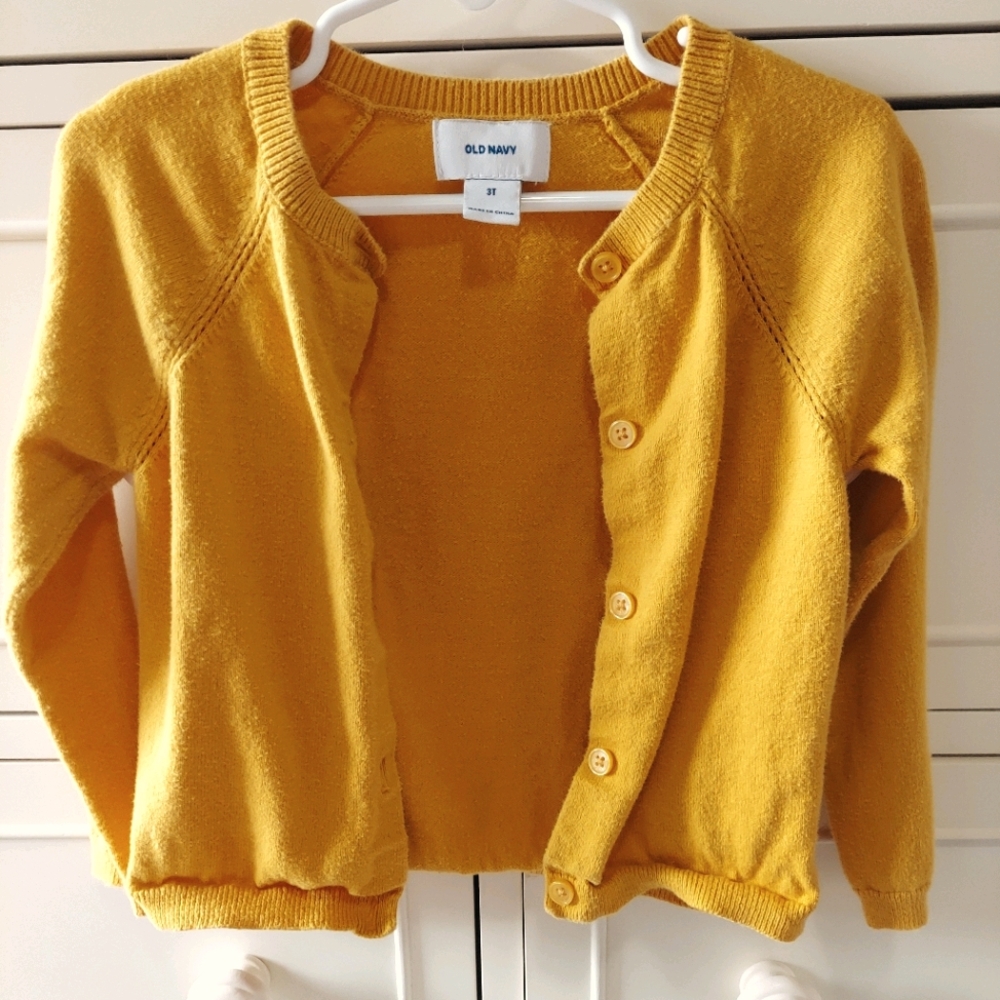 Mustard yellow cardigan